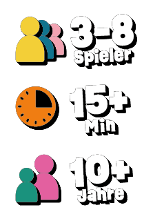 3–8 Spieler, ab 15 Minuten, ab 10 Jahren